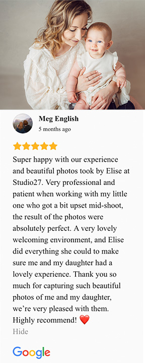 Google Review of studio27